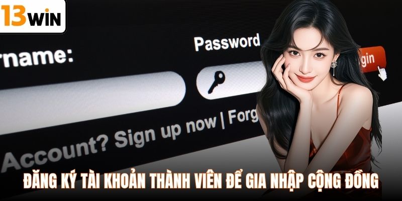 Đăng ký tài khoản thành viên để gia nhập cộng đồng