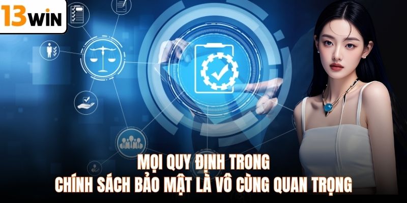Mọi quy định trong chính sách bảo mật là vô cùng quan trọng